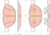 Комплект тормозных колодок, дисковый тормоз TRW GDB1728 (фото 1)
