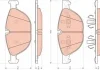 Комплект тормозных колодок переднего., BMW X5 (E70), X5 (F15, F85), X6 (E71, E72), X6 (F16, F86) 3.0-4.8 10.06-07.19 TRW GDB1728 (фото 1)