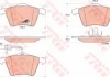 Комплект тормозных колодок переднего., FORD GALAXY I, GALAXY MK I SEAT ALHAMBRA VW SHARAN 1.8-2.8 03.95-03.10 TRW GDB1538 (фото 1)