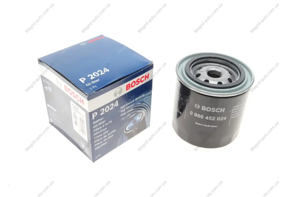 Фільтр оливний, NISSAN Bluebird, Patrol, Primera, Sunny, Vanetto, 1.8-2.8, 1.7-2.0D, 78-01 BOSCH 0986452024 (фото 1)