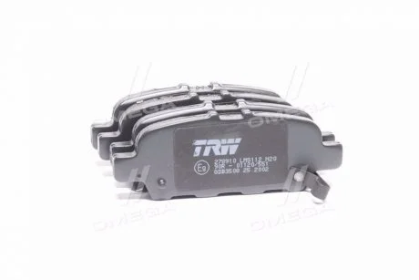 Комплект гальмівних колодок задн, INFINITI EX, G, JX, M, M37, Q50, Q60, Q70, QX50 I, QX60 NISSAN ALTIMA, BLUEBIRD SYLPHY / SYLPHY III, CUBE, JUKE, LEAF, MAXIMA, MURANO II 1.2-Electric 09.05- TRW GDB3508