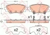 Комплект тормозных колодок, дисковый тормоз TRW GDB3593 (фото 1)