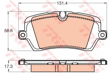 Гальмівні колодки дискові Land Rover "R "12>> TRW GDB2029