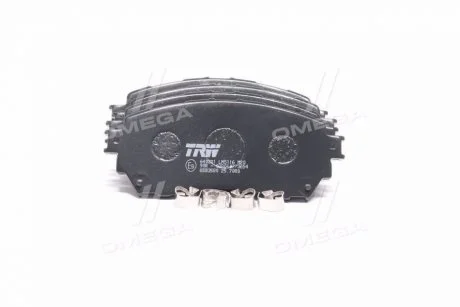 Комплект тормозных колодок, дисковый тормоз TRW GDB3580
