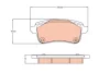 Тормозные колодки дисковые RENAULT Espase/Megane "R "15>> TRW GDB2136 (фото 1)
