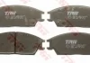Тормозные колодки, HYUNDAI Accent/pony/S Coupe, 1.3-1.6, 91-00 TRW GDB893 (фото 2)