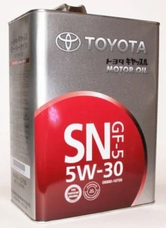Масло масло. MOTOR OIL SNGF-5 4L TOYOTA 08880-10705