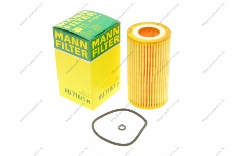 Фильтрующий элемент масляного фильтра MANN HU 718/1 N (фото 1)