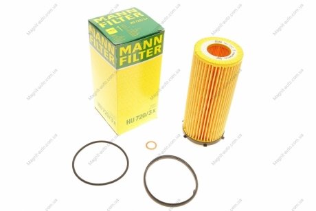 Фильтрующий элемент масляного фильтра MANN HU 720/3 X (фото 1)