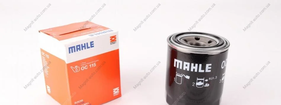 Фильтр масляный, MITSUBISHI ColtII, GalantIII, LancerIII, OPEL Vectra A/B, 1.5-2.3TD, 84-00 MAHLE / KNECHT OC 115 (фото 1)