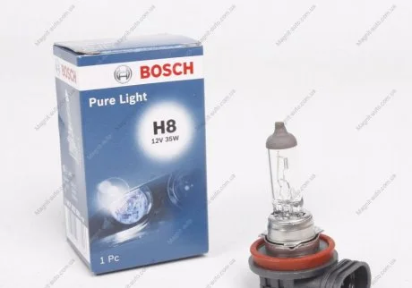Автолампа Pure Light H8 PGJ19-1 35 W BOSCH 1987302081