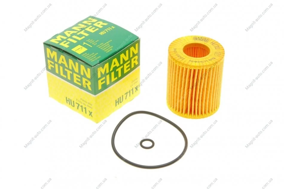 Фільтрующий елемент оливного фільтра MANN HU 711 X (фото 1)