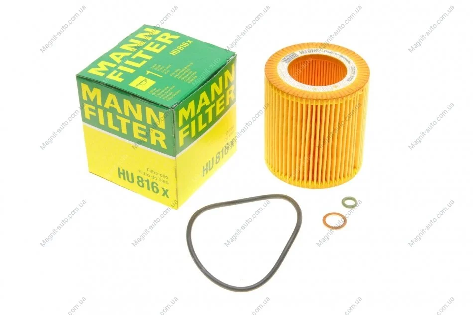 Фільтр оливний, BMW3,5, Х3, Х5, Х6 06- MANN HU 816 X (фото 1)
