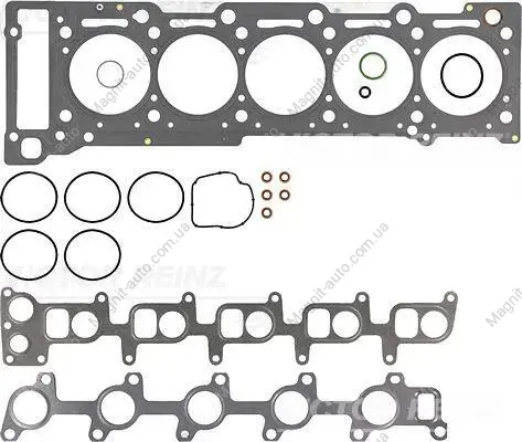 Комплект прокладок двигуна (верх) MERCEDES C (CL203), C (W203), C T-MODEL (S203), CLK (C209), E (VF210), E (VF211), E (W210), E (W211), E T-MODEL (S210), E T-MODEL (S211) 2.7D/3.0D 07.99-07.09 VICTOR REINZ 02-35160-01 (фото 1)