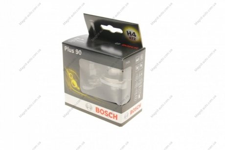Лампа Н4 PLUS 90 (карт. уп. 2 шт.) BOSCH 1987301074