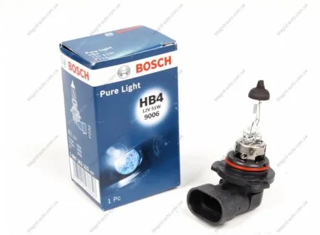 Автолампа (12V 51W HB4 PURE LIGHT картон) BOSCH 1987302153