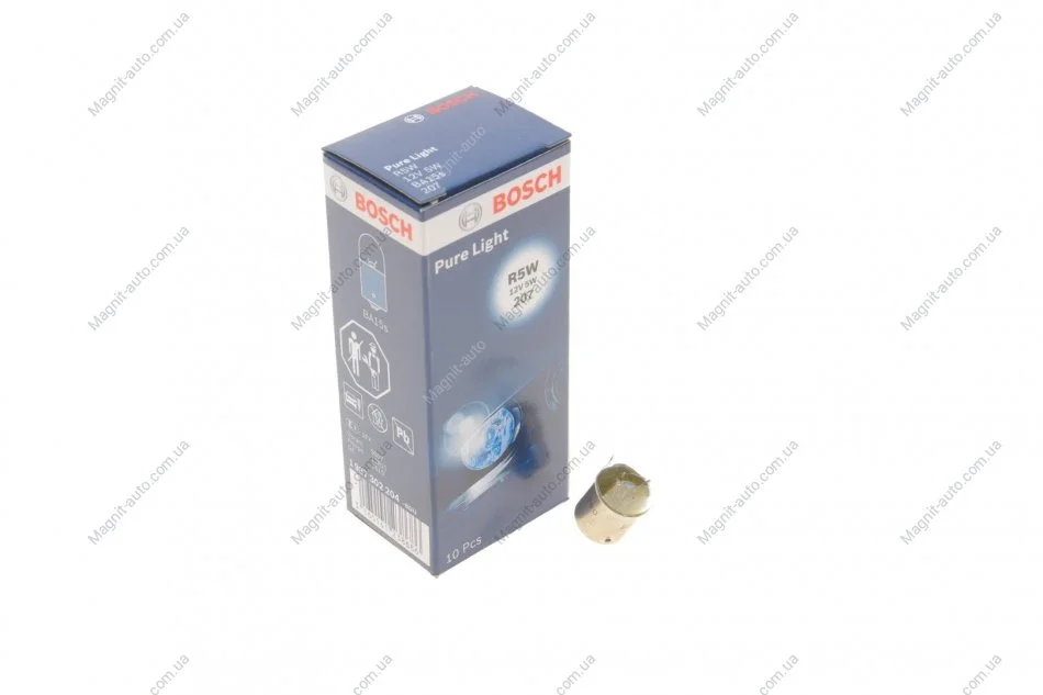 Лампа R5W 12V - кратн. 10 шт BOSCH 1987302204 (фото 1)