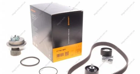 Ременной комплект ГРМ с помпой Contitech CT887WP1