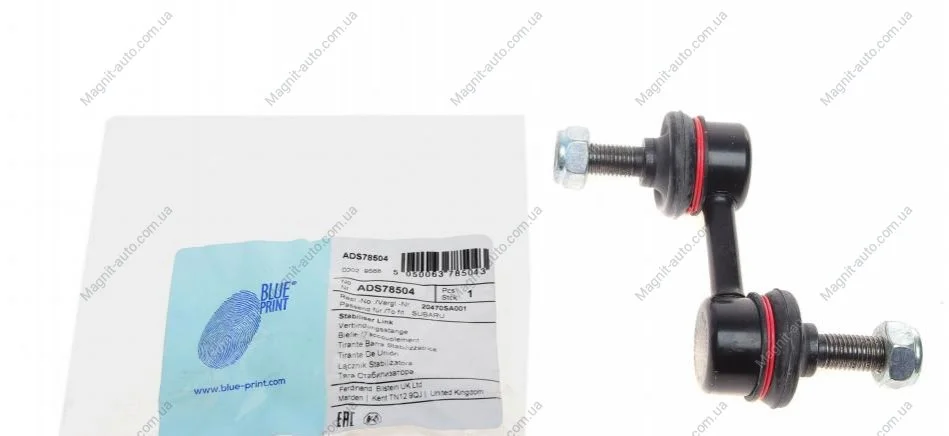 Тяга стабилизатора передн. Subaru (произ-во Blue Print) BLUE PRINT ADS78504 (фото 1)