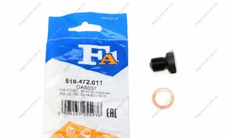 Масляные пробки/M14x15 L=144 FISCHER Fischer Automotive One (FA1) 518.472.011