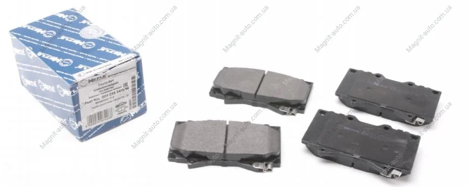 Комплект тормозных колодок из 4 шт. дисков MEYLE 025 235 2415/W (фото 1)