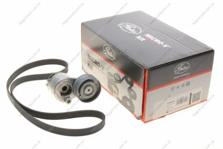 Ремкомплекти приводу допоміжного обладнання автомобілів Micro-V Kit (Вир-во) Gates K015PK1123