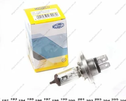 Автолампа H4 P43t 55 W 60 W прозрачная MAGNETI MARELLI 002555100000