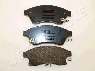 Тормозные колодки дисковые JAPANPARTS PA-W12AF (фото 1)