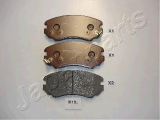 Тормозные колодки дисковые JAPANPARTS PA-H10AF (фото 1)