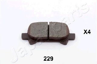 Тормозные колодки дисковые JAPANPARTS PP-229AF (фото 1)