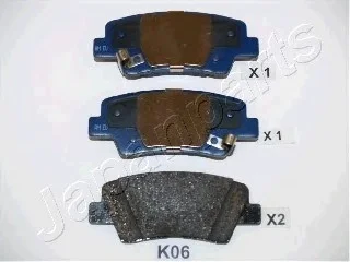 Тормозные колодки дисковые JAPANPARTS PP-K06AF