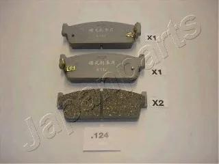 Гальмівні колодки дискові JAPANPARTS PP-124AF (фото 1)
