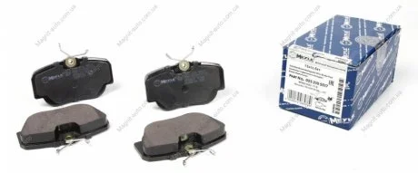 Колодки тормозные, передние, Mercedes 190 (W201) 82-93 MEYLE 025 210 5517