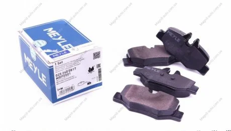 Колодки гальмівні, задні, (тип BOSCH) MEYLE 025 240 0817