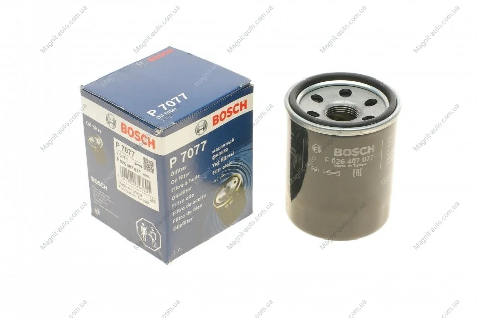 Фільтр оливний 7077 HONDA Accord,Civic,Jazz,Prelude 85- BOSCH F026407077 (фото 1)