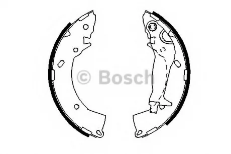 Колодки тормозные барабанные, комплект BOSCH 0986487697