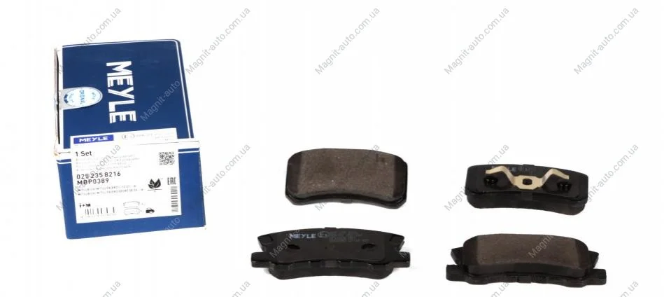 Комплект тормозных колодок, дисковый тормоз MEYLE 025 235 8216 (фото 1)