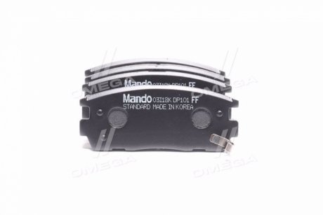 Тормозные колодки дисковые задние MANDO MPD29 (фото 1)