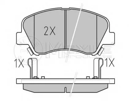 Тормозные колодки дисковые MEYLE 025 253 4818