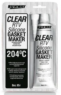Силиконовый герметик прозрачный RUNWAY RW8502