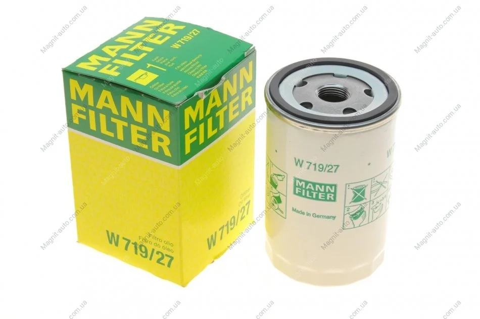 Фільтр масляний Connect 1.8 16V 02> /Transit 2.3i 00> MANN W 719/27 (фото 1)