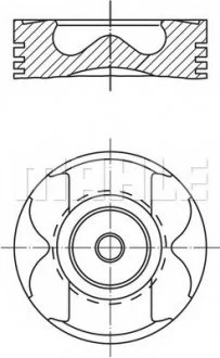 Поршень MB OM611/OM612/OM613 MAHLE MAHLE / KNECHT 004 56 02