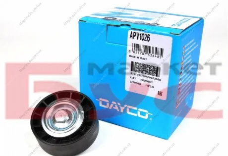 Ролик генератора гладкий, 2.5D/TDI-2.8D/JTD DAYCO APV1026