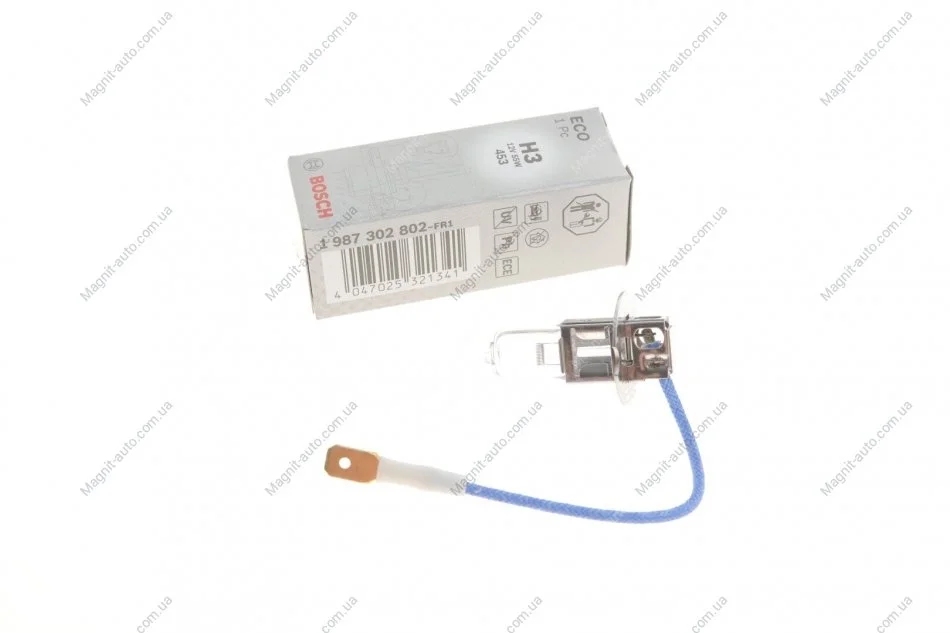 Лампа H3 12V 55W ECO картон - кратн. 10 шт BOSCH 1987302802 (фото 1)