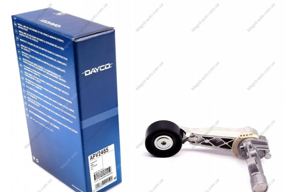 Натягувач ременя CITROEN/MINI/PEUGEOT Berlingo/C4 Grand Picasso/Mini/308/Partner "1,4/1,6L "06>> DAYCO APV2465 (фото 1)