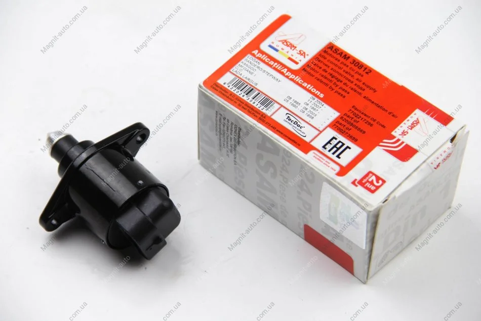 Регулятор холостого хода Renault Logan, Clio, Megane, Kangoo, Sandero 1.4i, 1.6i (97-) Asam ASAM 30812 (фото 1)