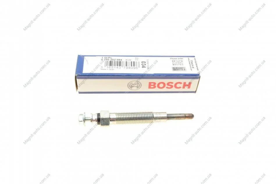 Свеча накаливания BOSCH 0250202094 (фото 1)