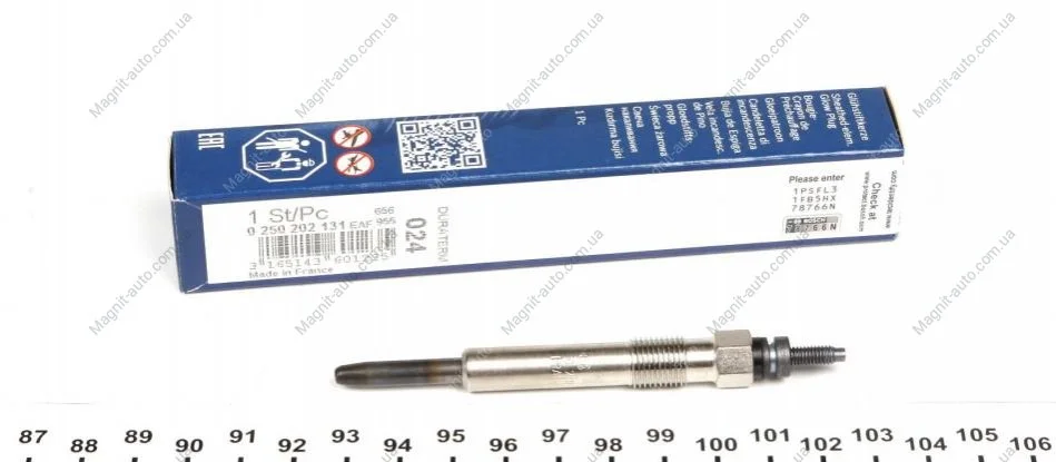Свеча накаливания 1.8TD/TDCI BOSCH 0250202131 (фото 1)
