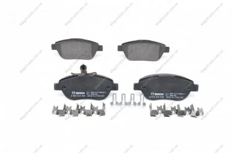 Колодки гальмівні, передні, 05-09 (пасажир.)/Berlingo BOSCH 0986424596