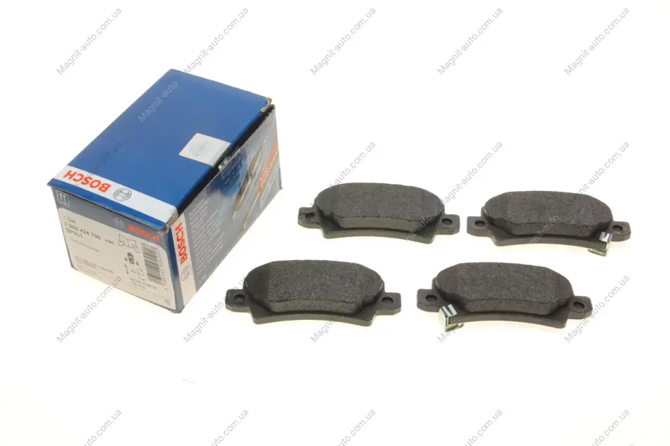 Колодки гальмівні дискові TOYOTA Corolla \'\'1.4i,1.6i 16V \'\'>>02 BOSCH 0986424790 (фото 1)